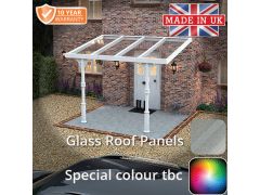 3x3m Heritage Aluminium Veranda - Special Colour -TBC - Glass Panels 