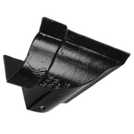 115mm Black Victorian Ogee Cast Iron 90 Degree External Gutter Angle