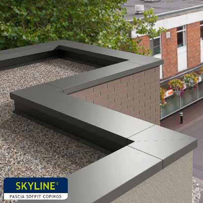 Black Aluminium Coping