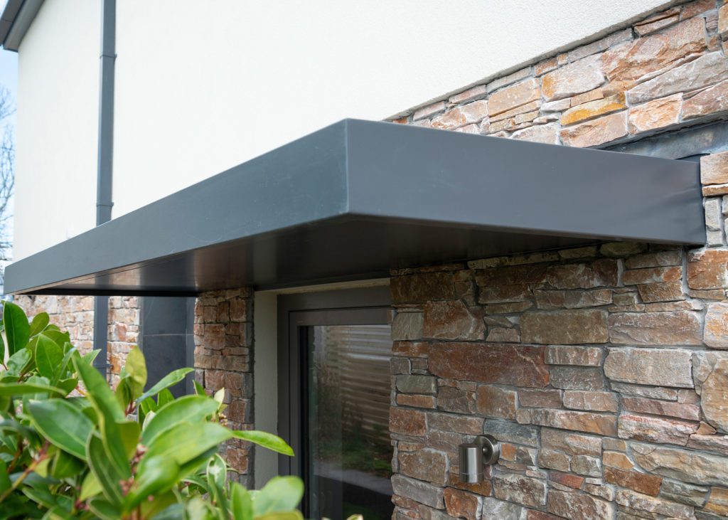 Image  2 The Skyline contemporary Aluminium Canopy insitu on a knock down and replacement project