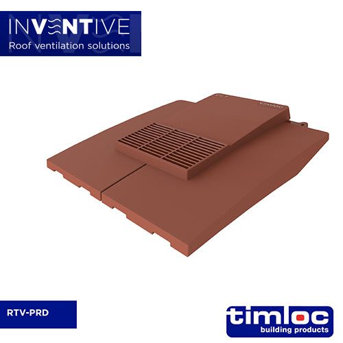 The InVentive Plain Roof Tile Vent from Timloc in Red