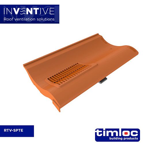 The InVentive Single Pantile Roof Tile Vent From Timloc in Terracotta