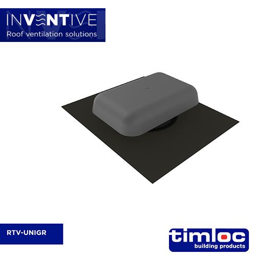 The InVentive Universal Roof Tile Vent from Timloc in Grey